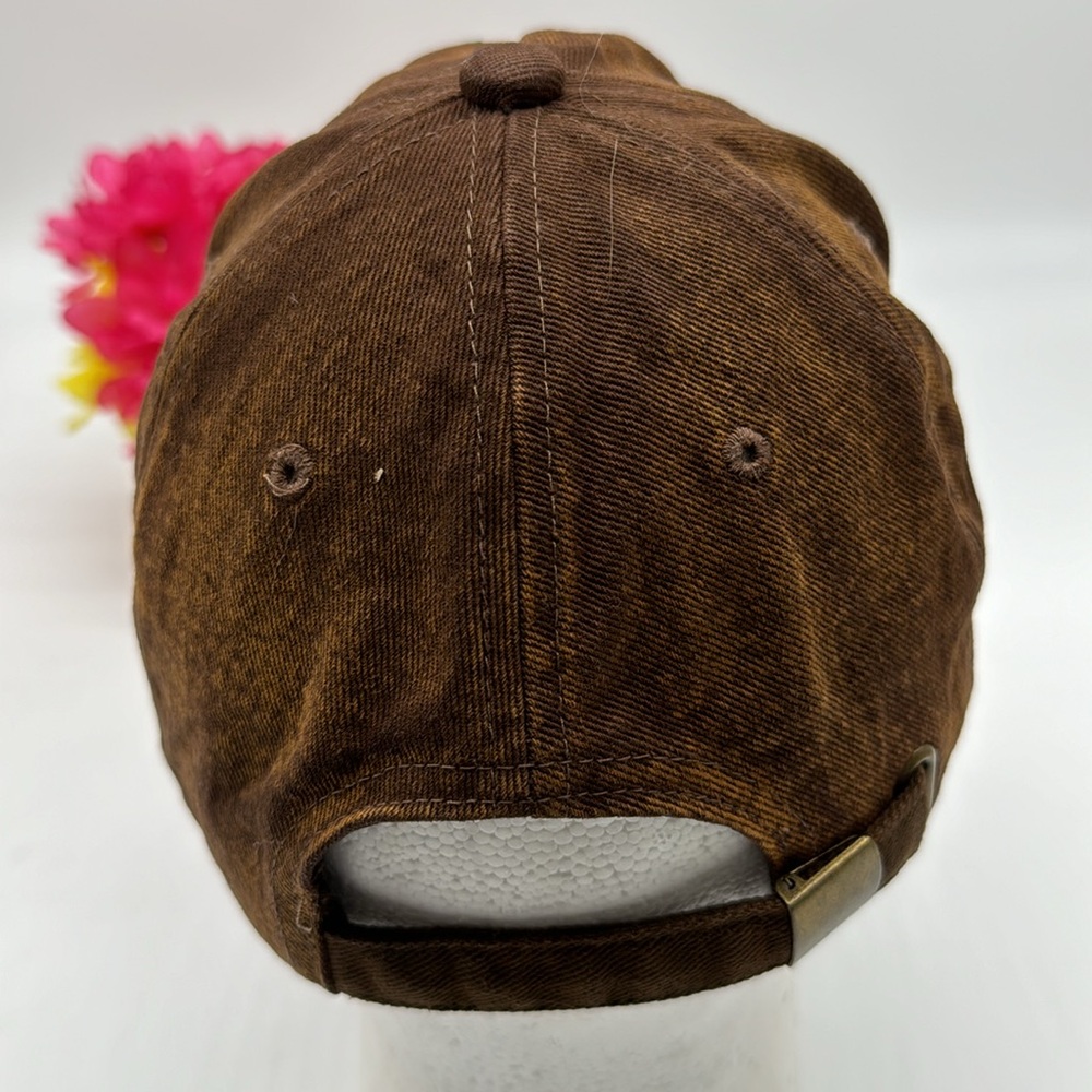 Hattitude Distressed Rose Baseball Hat Adjustable HT6255D - Picture 3 of 5